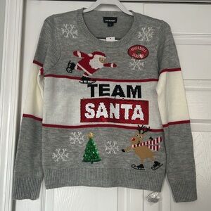Joe Boxer Kids Reversible Sequin Christmas Sweater Juniors Size M